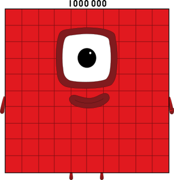 Numberblocks 1000000 blocks by jeanpaulfelix on DeviantArt