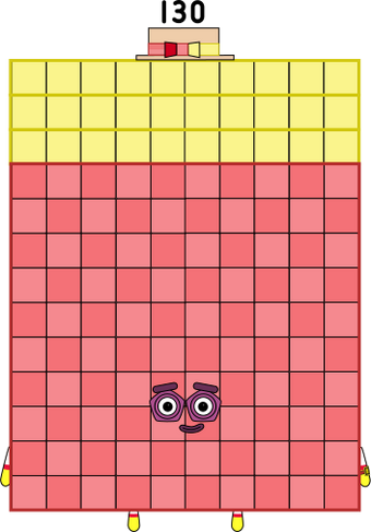 Numberblocks 130 blocks big thirteen by jeanpaulfelix on DeviantArt