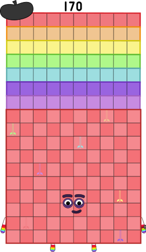 Numbers 170 Numberblocks 170 blocks big seventeen by jeanpaulfelix on DeviantArt