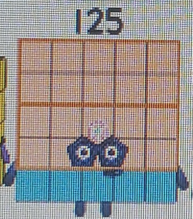 Num Block 125 Numberblocks 125 by jeanpaulfelix on DeviantArt