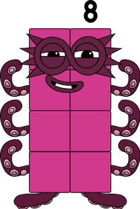 Numberblocks 8 blocks by jeanpaulfelix on DeviantArt