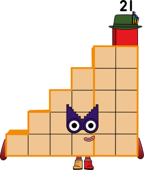 Numberblocks 21 blocks(Step Shape) by jeanpaulfelix on DeviantArt