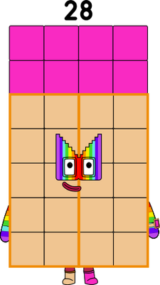 Numberblocks 28 blocks(4x7) by jeanpaulfelix on DeviantArt