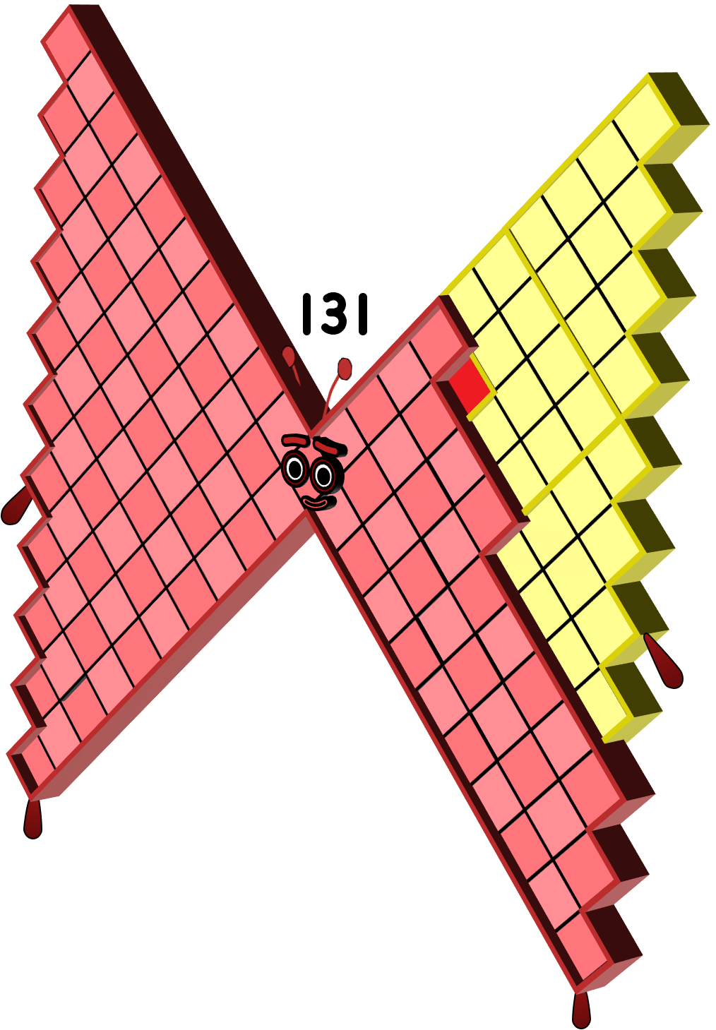 Numberblocks 131 3D Butterfly Jeanpaul2007 by jeanpaulfelix on DeviantArt