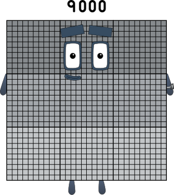 Numberblocks 9000 blocks by jeanpaulfelix on DeviantArt