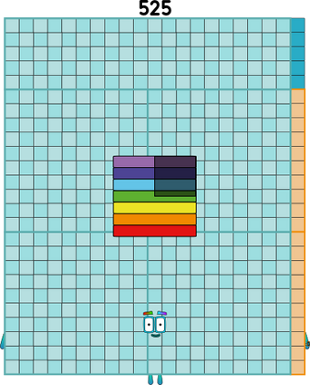 Numberblocks 252 Numberblocks 525 blocks by jeanpaulfelix on DeviantArt