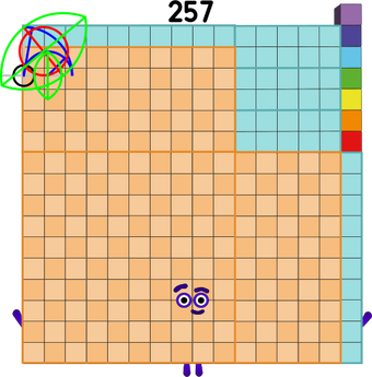 Numberblocks 257 blocks by jeanpaulfelix on DeviantArt