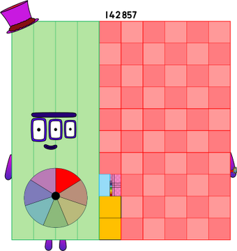 Numberblocks 142857K blocks by jeanpaulfelix on DeviantArt