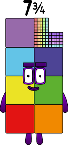 Number 7 Block Flickr Numberblocks 7.75 blocks by jeanpaulfelix on DeviantArt