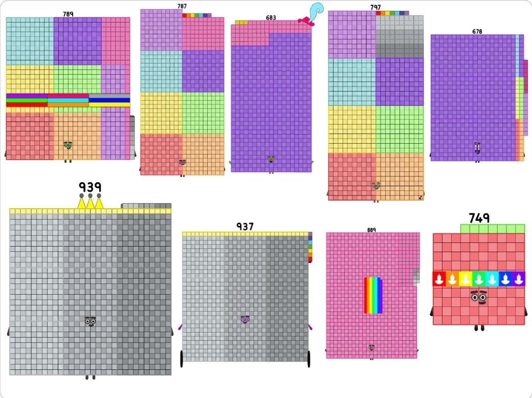 Numberblocks 678 to 939 by jeanpaulfelix on DeviantArt