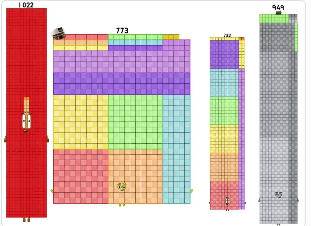 Numberblocks 732 to 1022 by jeanpaulfelix on DeviantArt