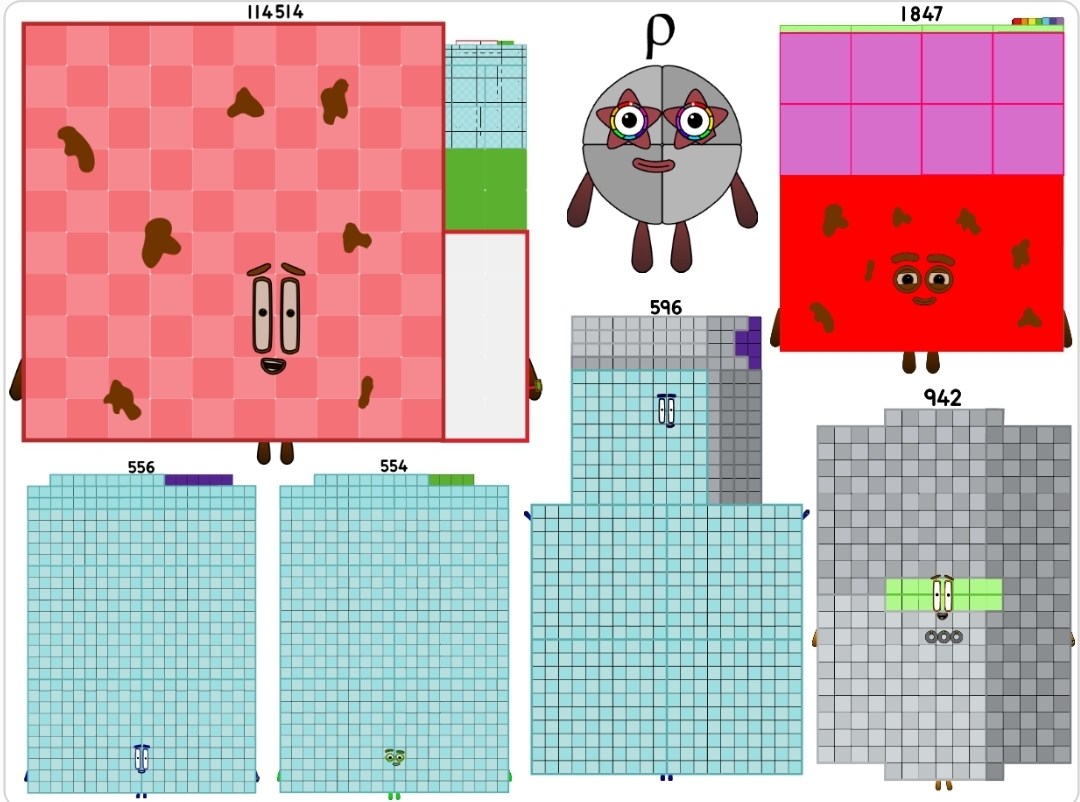 Number Blocks Roh Numberblocks (Rho) 554 to 114514 by jeanpaulfelix on DeviantArt