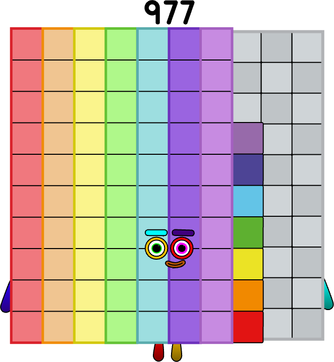Numberblocks 977 blocks by jeanpaulfelix on DeviantArt