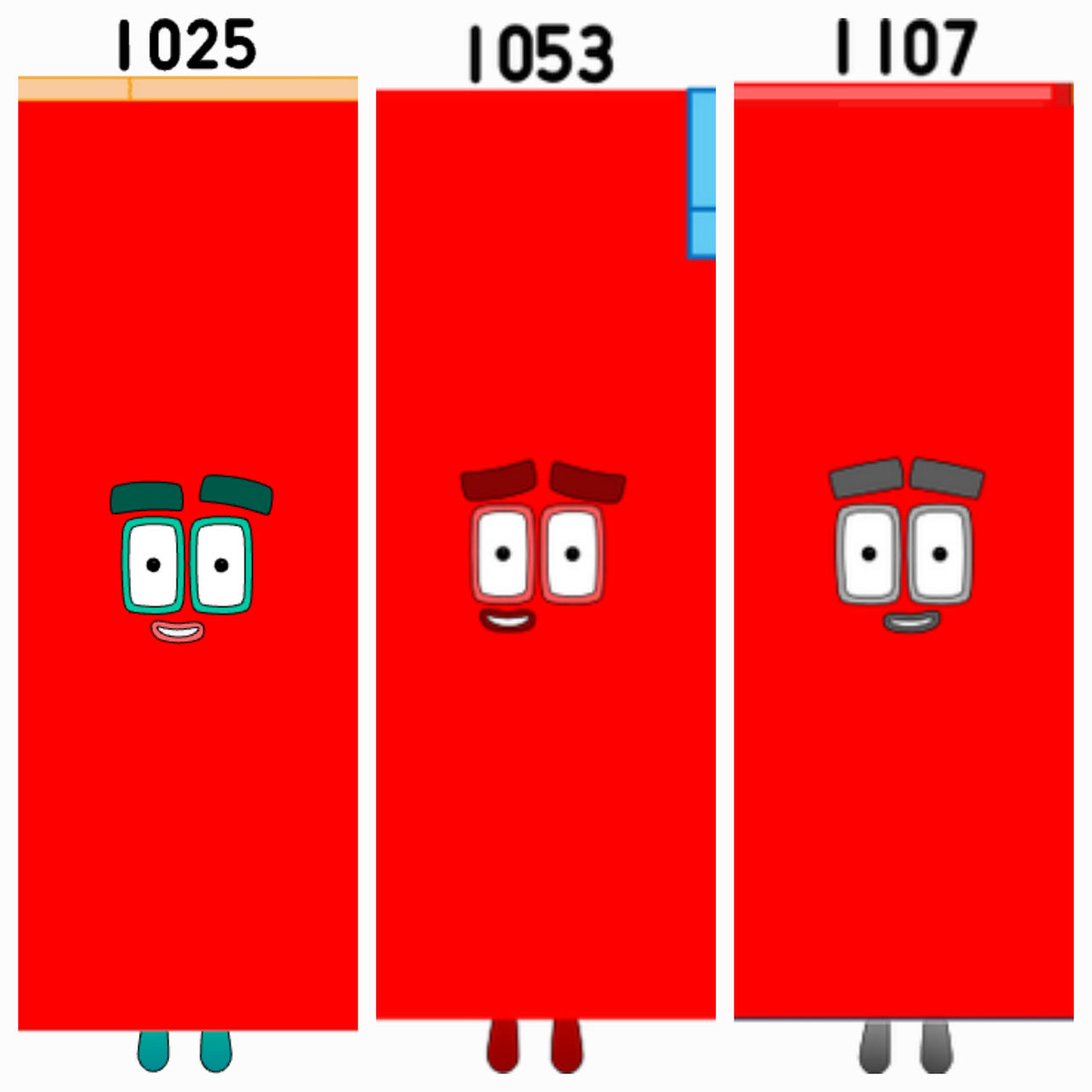 Numberblocks 1025 1053 1107 by jeanpaulfelix on DeviantArt