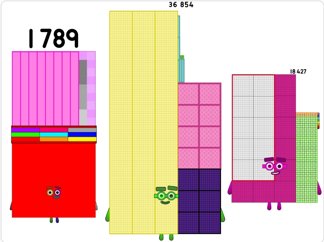 Numberblocks 1789 18427 36854 by jeanpaulfelix on DeviantArt