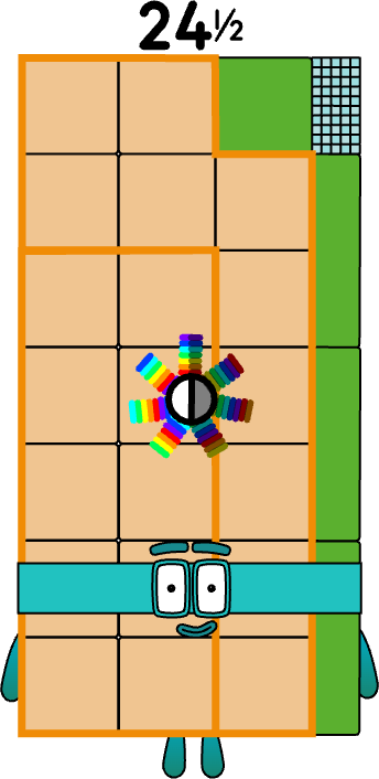 Number Block 254 Numberblocks 24.5 blocks by jeanpaulfelix on DeviantArt