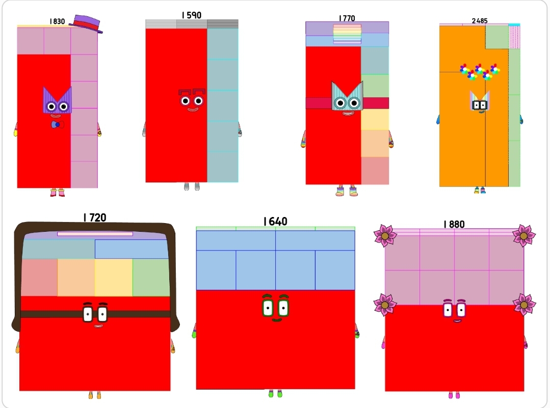 Numberblocks 1590 to 2485 by jeanpaulfelix on DeviantArt