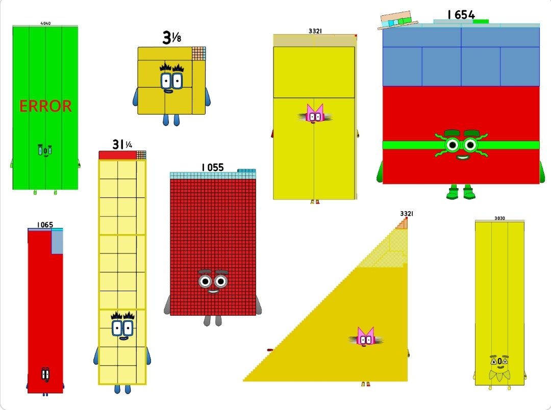 Numberblocks 1055 to 4040 (3.125 and 31.25) by jeanpaulfelix on DeviantArt