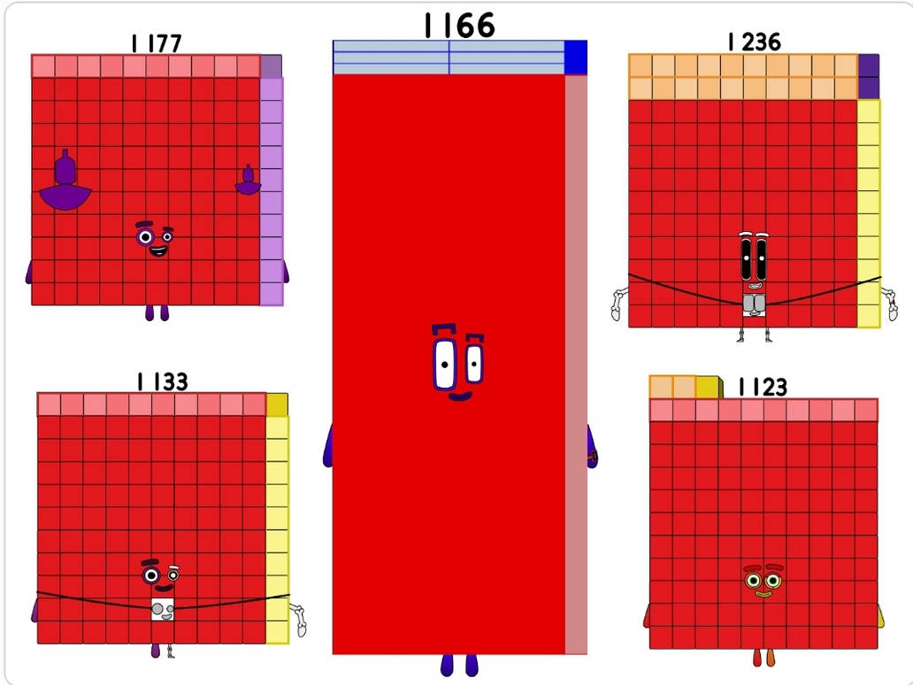 Numberblocks 1123 1133 1166 1177 1236 by jeanpaulfelix on DeviantArt