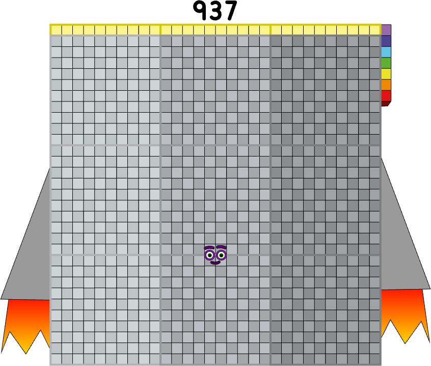 Numberblocks 937 blocks(rocket) by jeanpaulfelix on DeviantArt