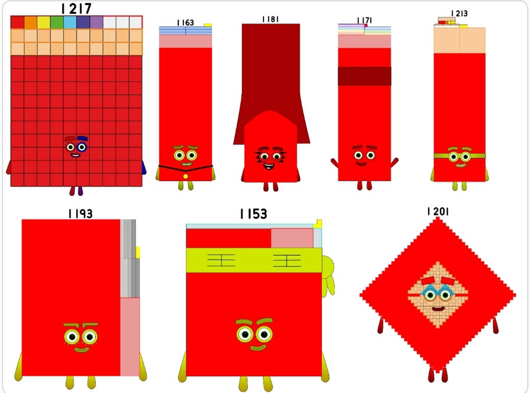 1237 Math Blocks Numberblocks 1153 to 1217 by jeanpaulfelix on DeviantArt