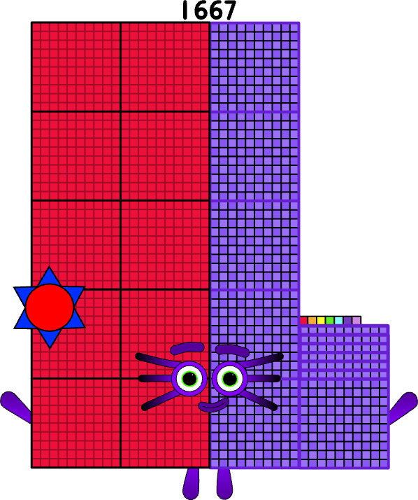 Numberblocks 1667K blocks by jeanpaulfelix on DeviantArt