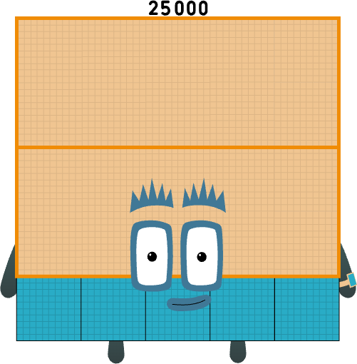 Numberblocks 25K blocks by jeanpaulfelix on DeviantArt