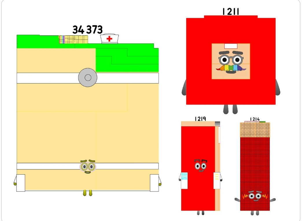 1237 Math Blocks Numberblocks 34373 1211 1219 1214 by jeanpaulfelix on DeviantArt