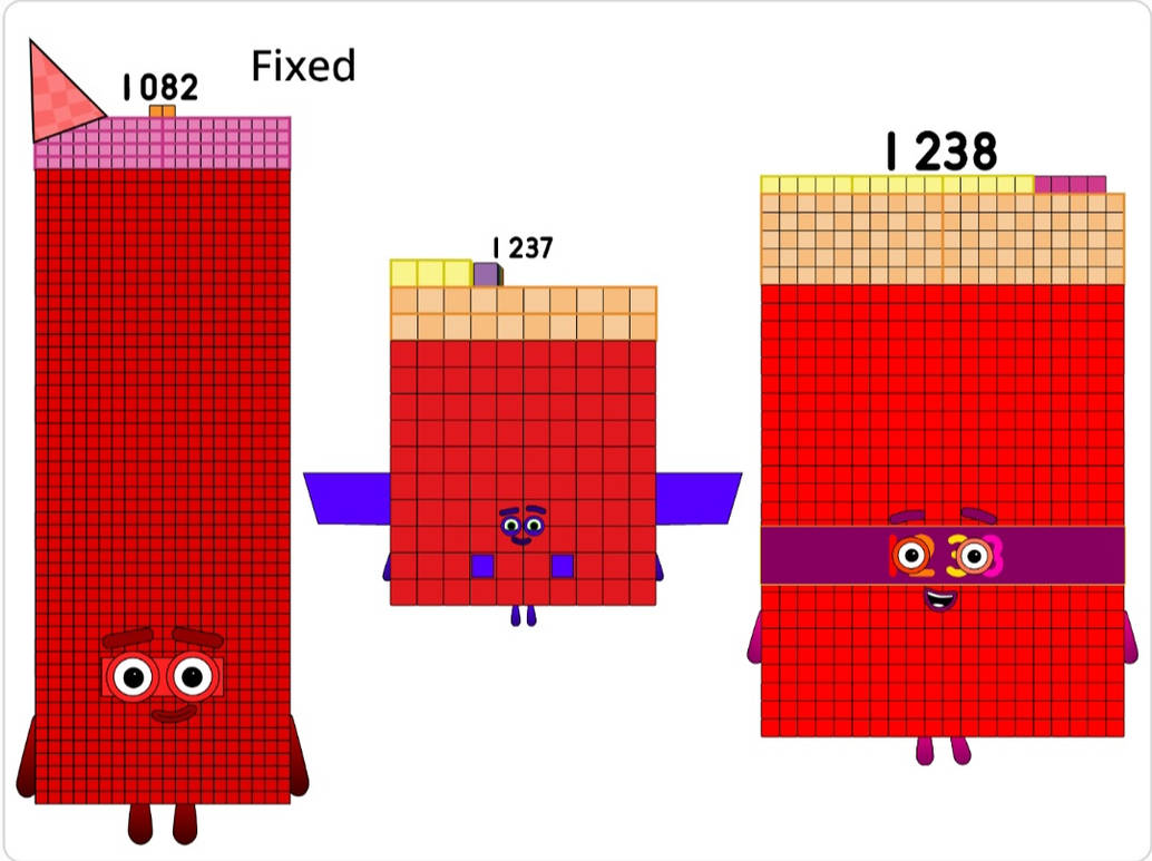 Numberblocks 1082 1237 1238 by jeanpaulfelix on DeviantArt