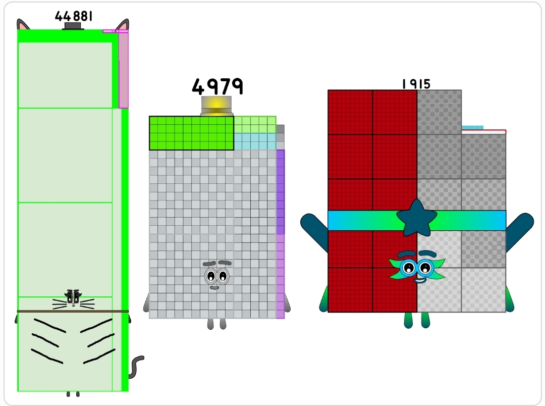 Numberblocks 44881 4979 and 1915 by jeanpaulfelix on DeviantArt