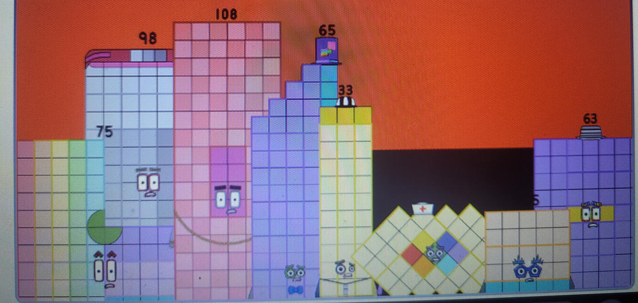 Numberblocks 75 98 108 65 33 37 125 and 63 by jeanpaulfelix on DeviantArt