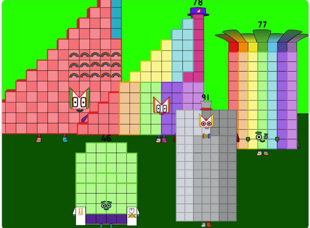 Numberblocks 46 77 78 91 105 by jeanpaulfelix on DeviantArt