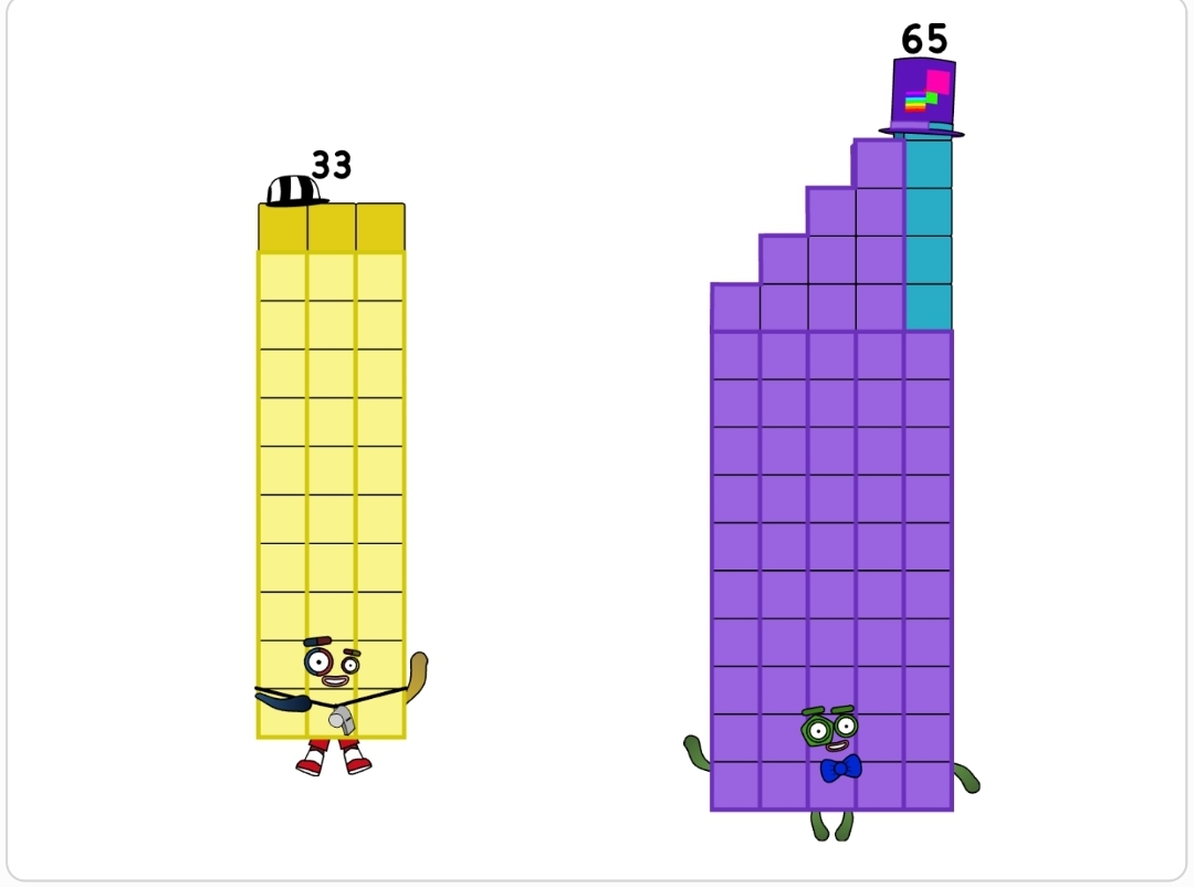 Numberblocks 33 And 65 By Jeanpaulfelix On DeviantArt numberblocks-33-and-65-by-jeanpaulfelix-on-deviantart