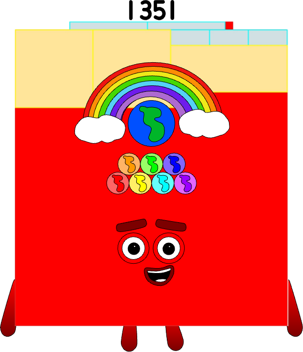 Numberblocks 1351K blocks by jeanpaulfelix on DeviantArt