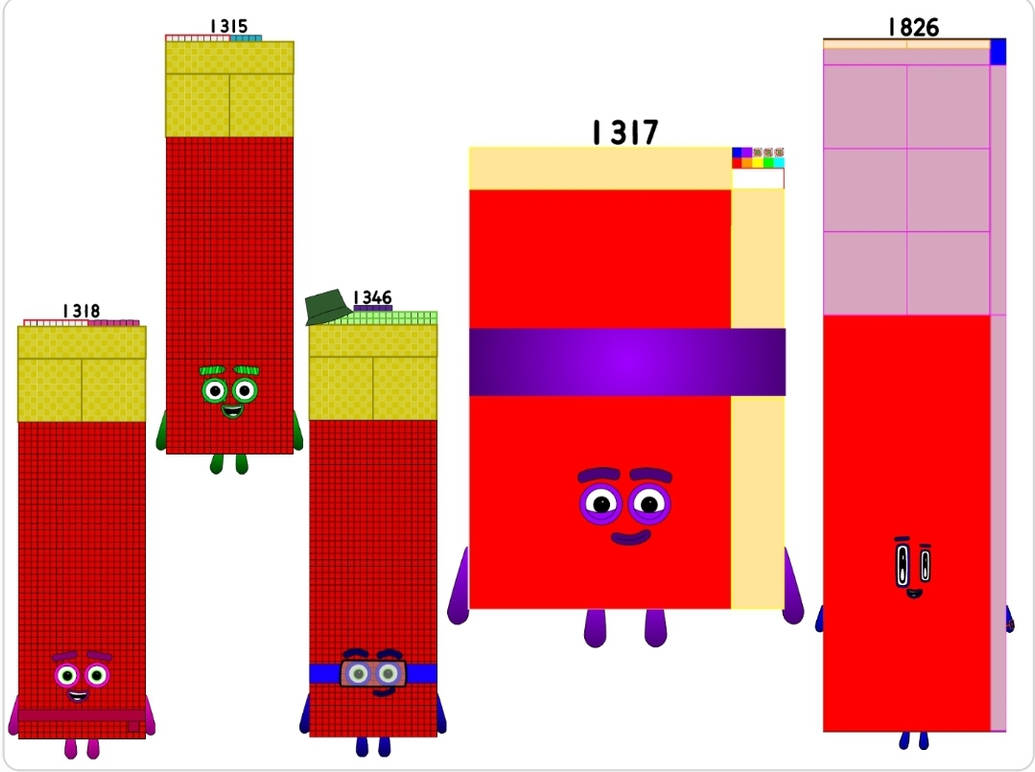 Numberblocks 1318 1315 1346 1317 and 1826 by jeanpaulfelix on DeviantArt
