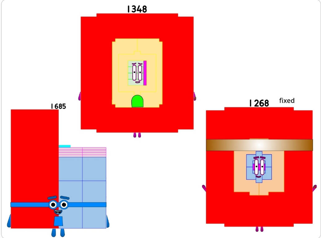 Numberblocks 1685 1348 and 1268 by jeanpaulfelix on DeviantArt