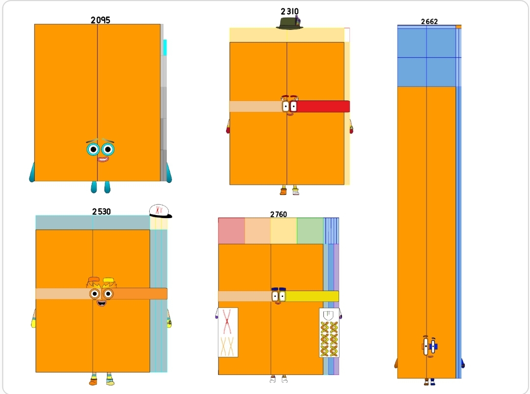 Numberblocks 2095 2310 2530 2662 2760 by jeanpaulfelix on DeviantArt