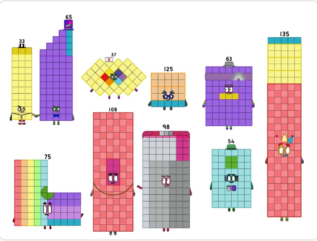 Numberblocks 33 to 135 jeanpaul2025 by jeanpaulfelix on DeviantArt