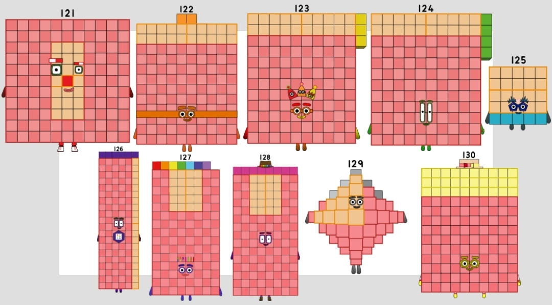 Numberblocks 121 To 130 By Jeanpaulfelix On DeviantArt numberblocks-121-to-130-by-jeanpaulfelix-on-deviantart
