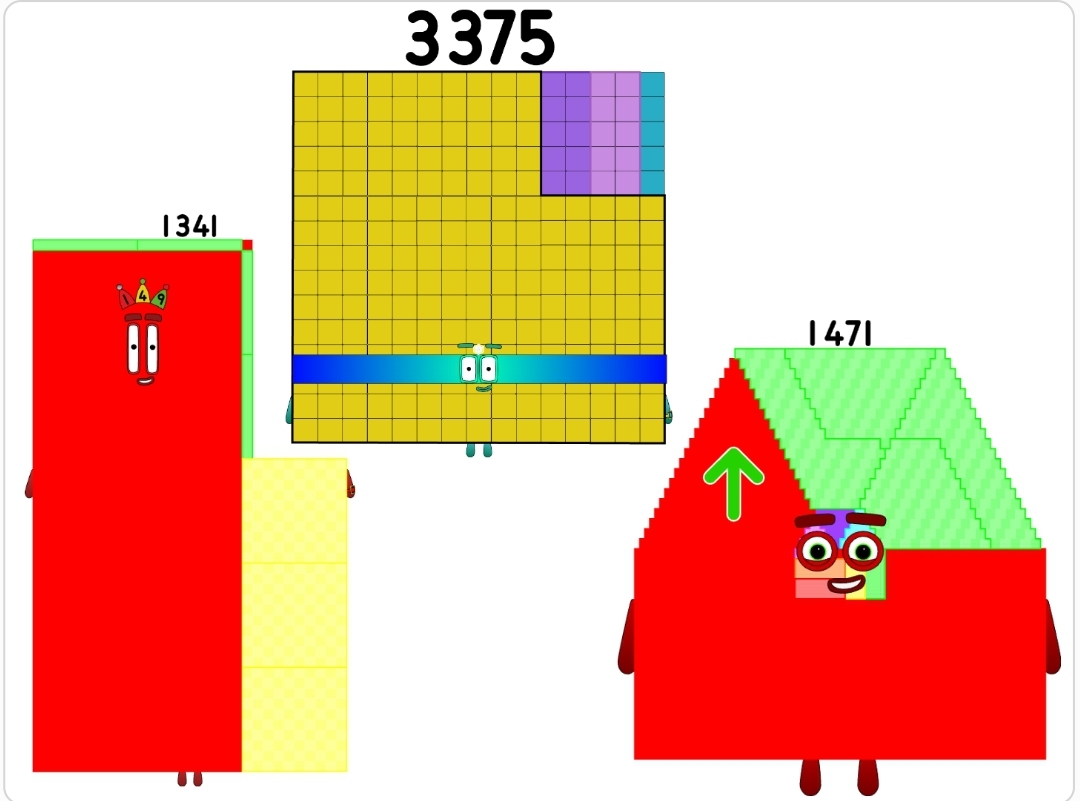 Numberblocks 1341 3375 1471 by jeanpaulfelix on DeviantArt