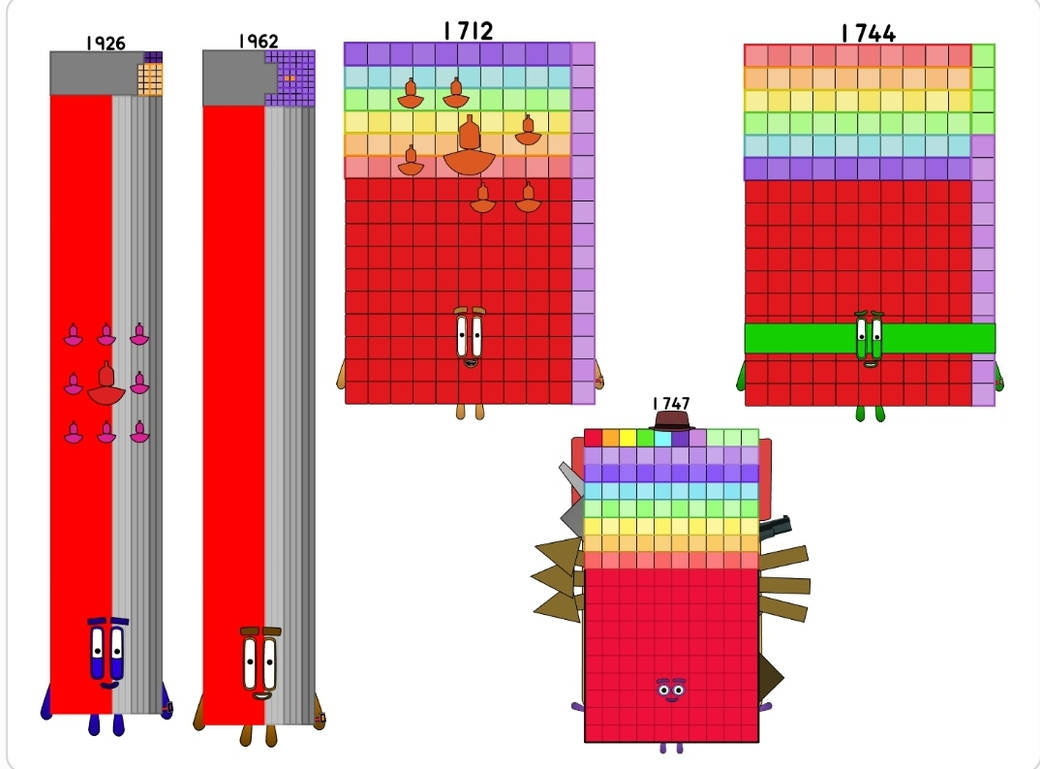 Numberblocks 1926 1962 1712 1744 1747 by jeanpaulfelix on DeviantArt