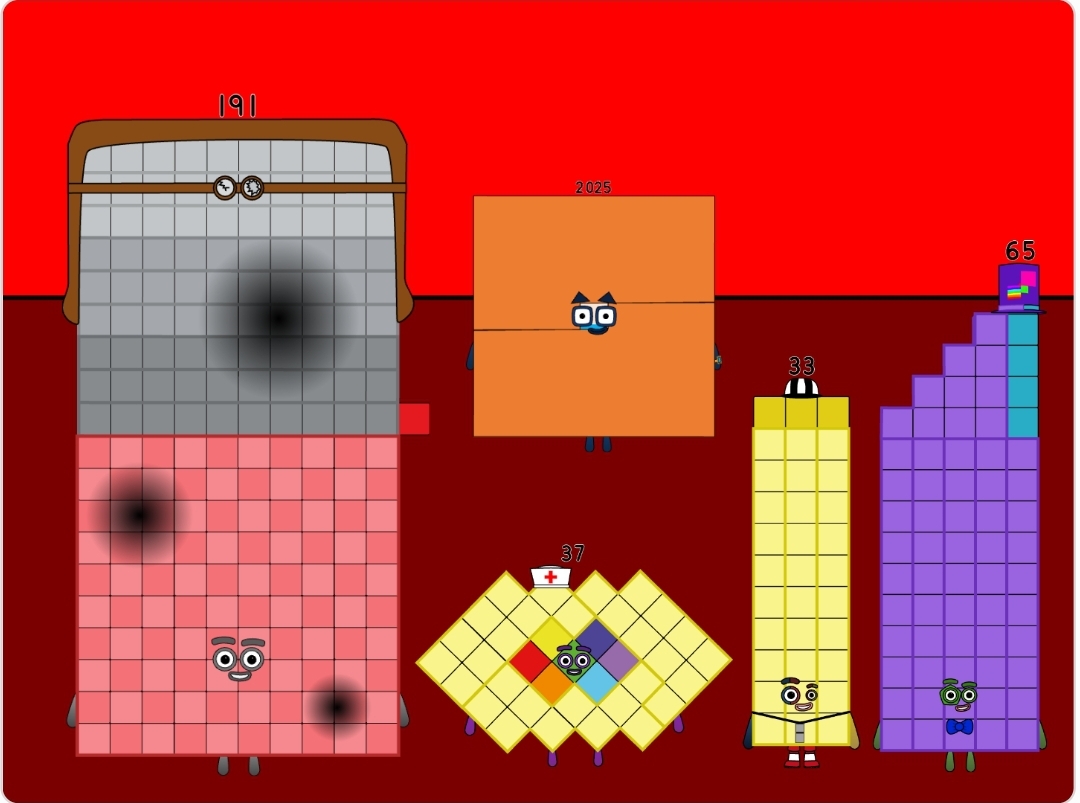 Numberblocks 191 37 33 65 2025 by jeanpaulfelix on DeviantArt