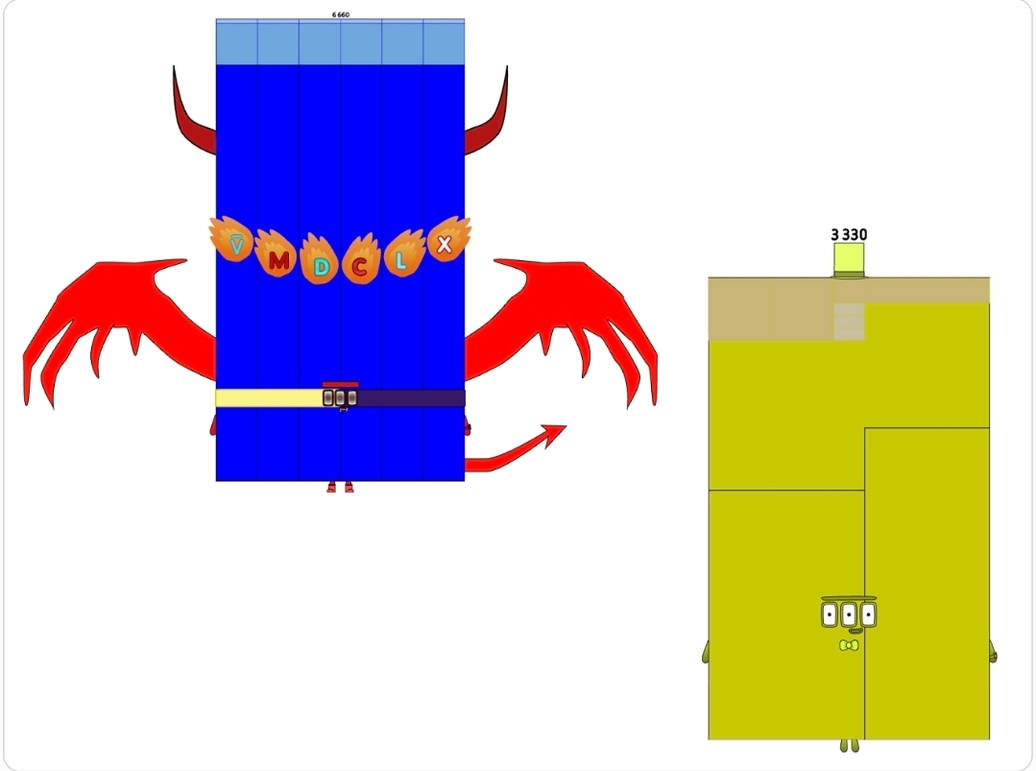 330 Blocks Numberblocks 3330 and 6660 by jeanpaulfelix on DeviantArt