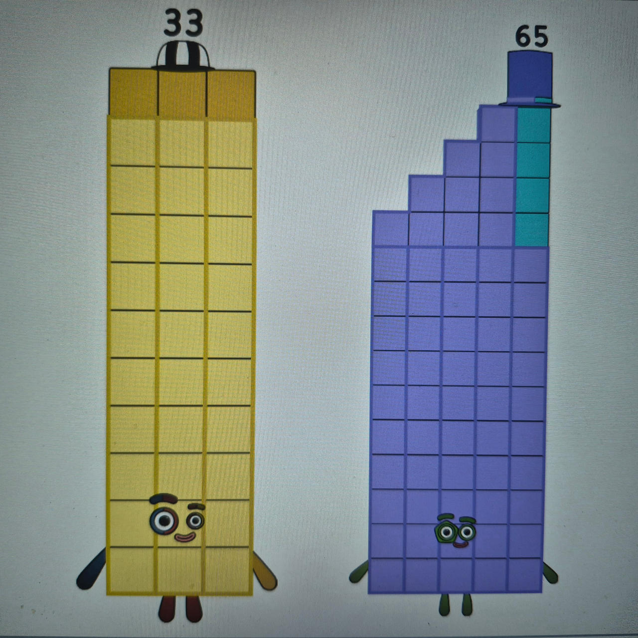 Numberblocks 33 And 65 By Jeanpaulfelix On DeviantArt numberblocks-33-and-65-by-jeanpaulfelix-on-deviantart