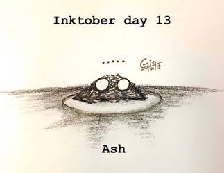 Inktober day 13 Ash