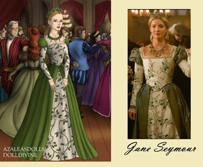 Jane Seymour Green Flower Gown