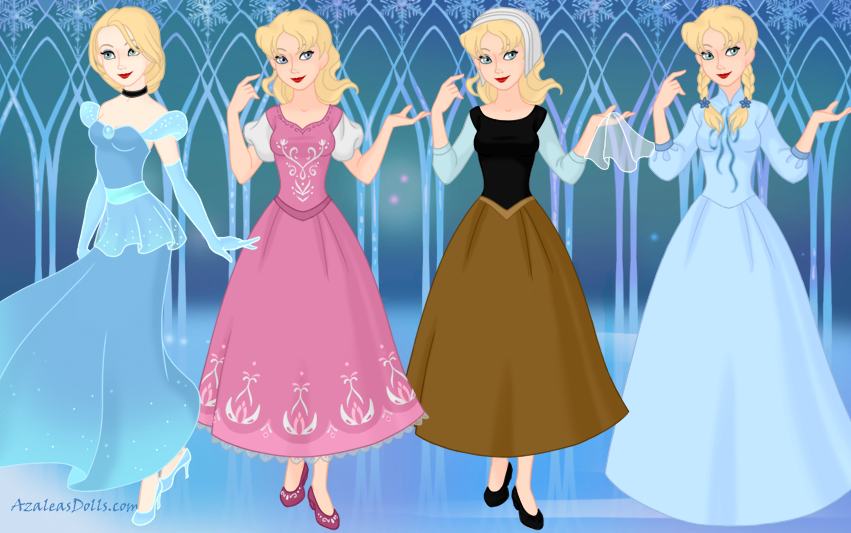 AzaleasDolls SnowQueenScene - Disney Princesses 3 by CheshireScalliArt on  DeviantArt