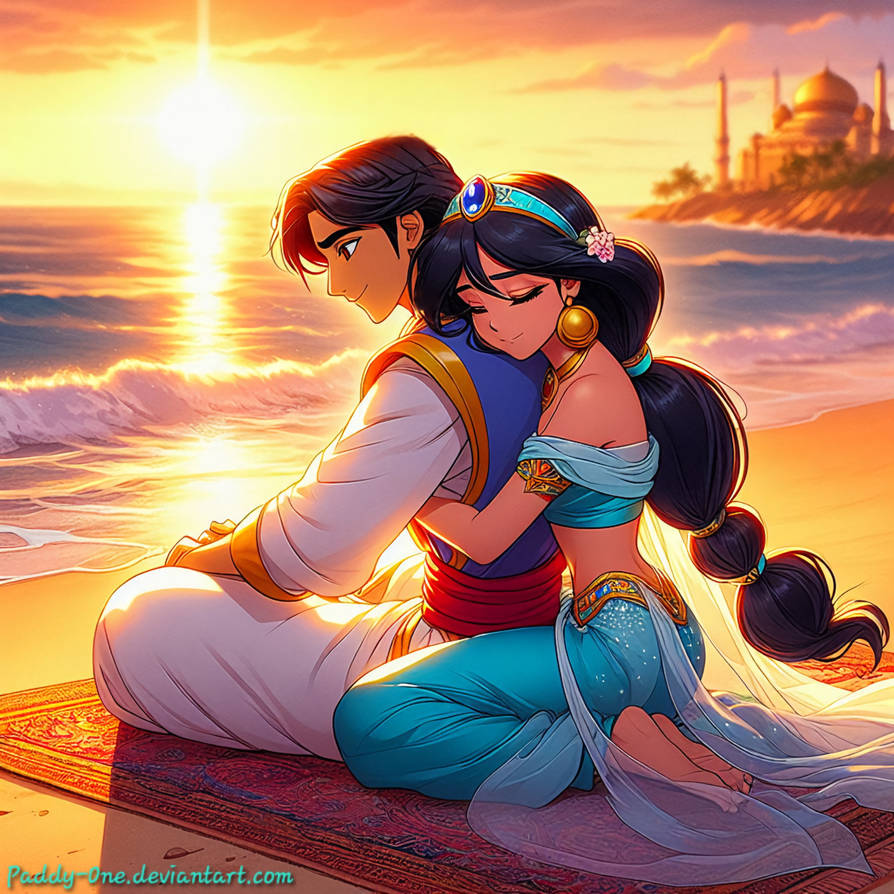A Sunset With Aladdin And Jasmine By Paddy One On DeviantArt a-sunset-with-aladdin-and-jasmine-by-paddy-one-on-deviantart