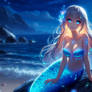 Moonlit Mermaid - Bioluminescent