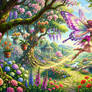 Orchid Fairies In The Garden